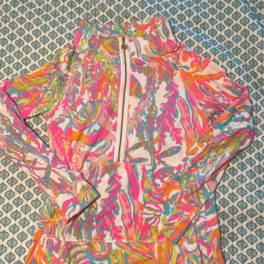 Lilly Pulitzer Skipper Popover in Scuba to Cuba